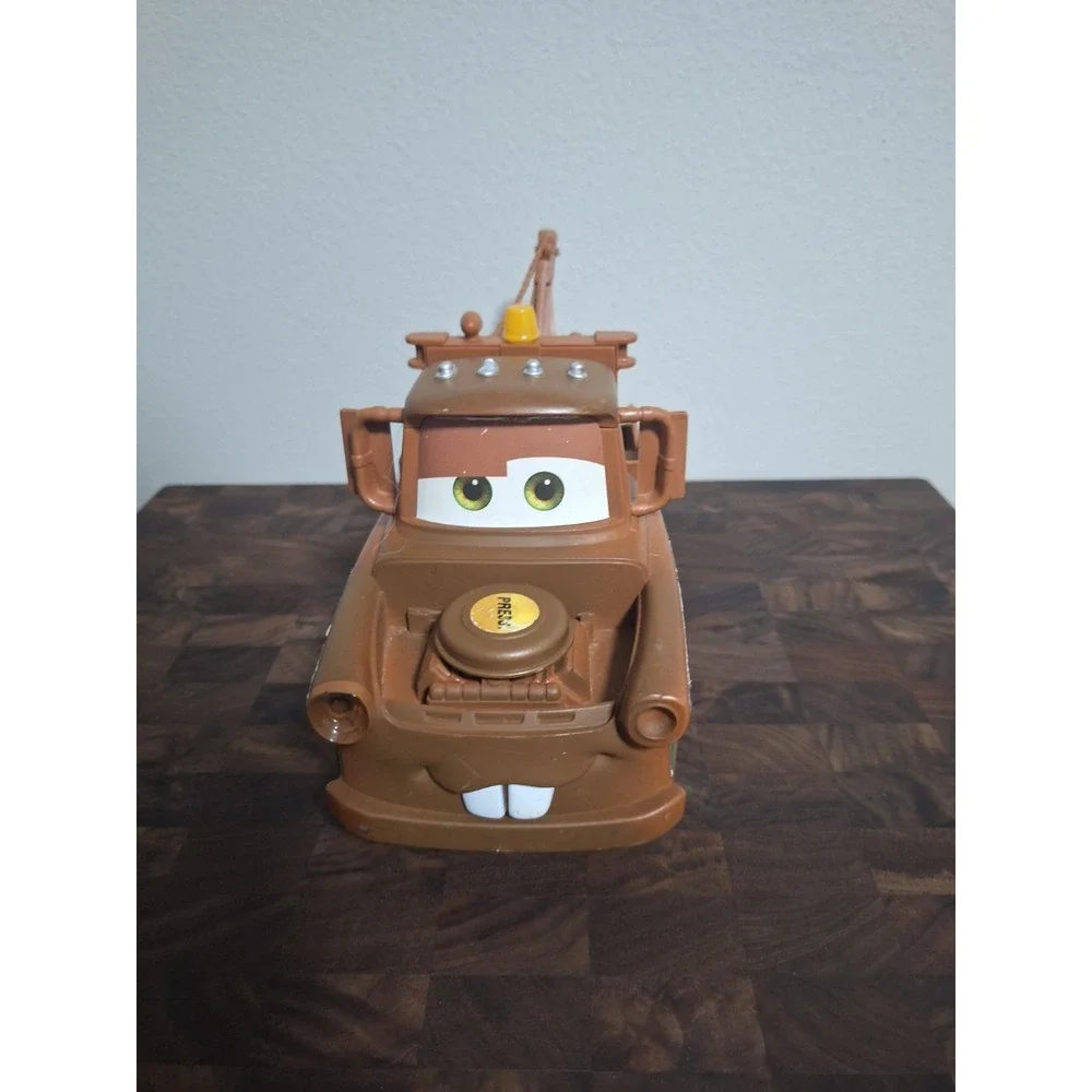 Disney Pixar Cars Light Up Tow Mater Tow Truck Engine Press Sound Toy